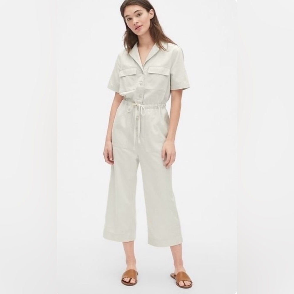 GAP Cotton/Lyocell Utility Jumpsuit